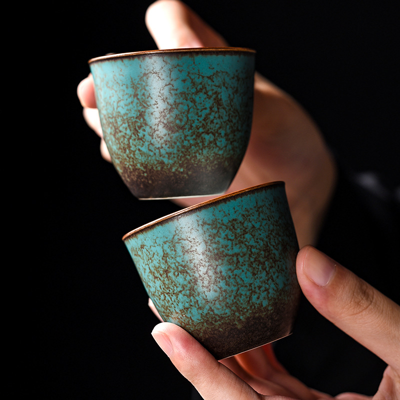 Japanese Pottery - Japanese Style Teacup Vintage Ceramic Small