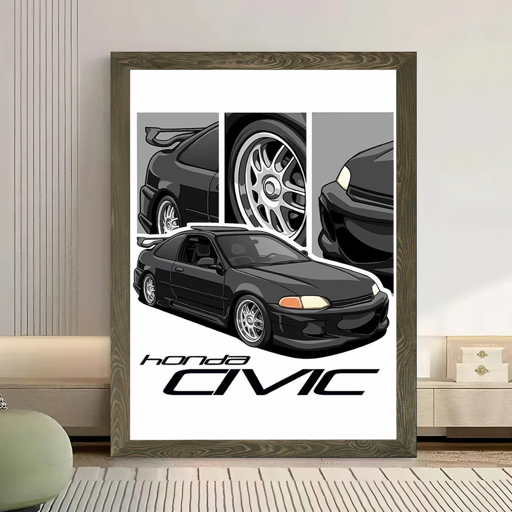 Japanese Car Civic Canvas Post - огляд і ціна Japanese Fan