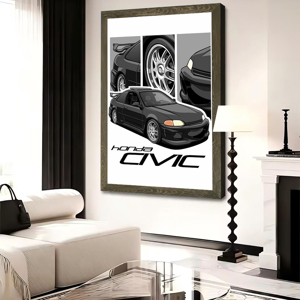 Japanese Car Civic Canvas Post - огляд і ціна Japanese Fan