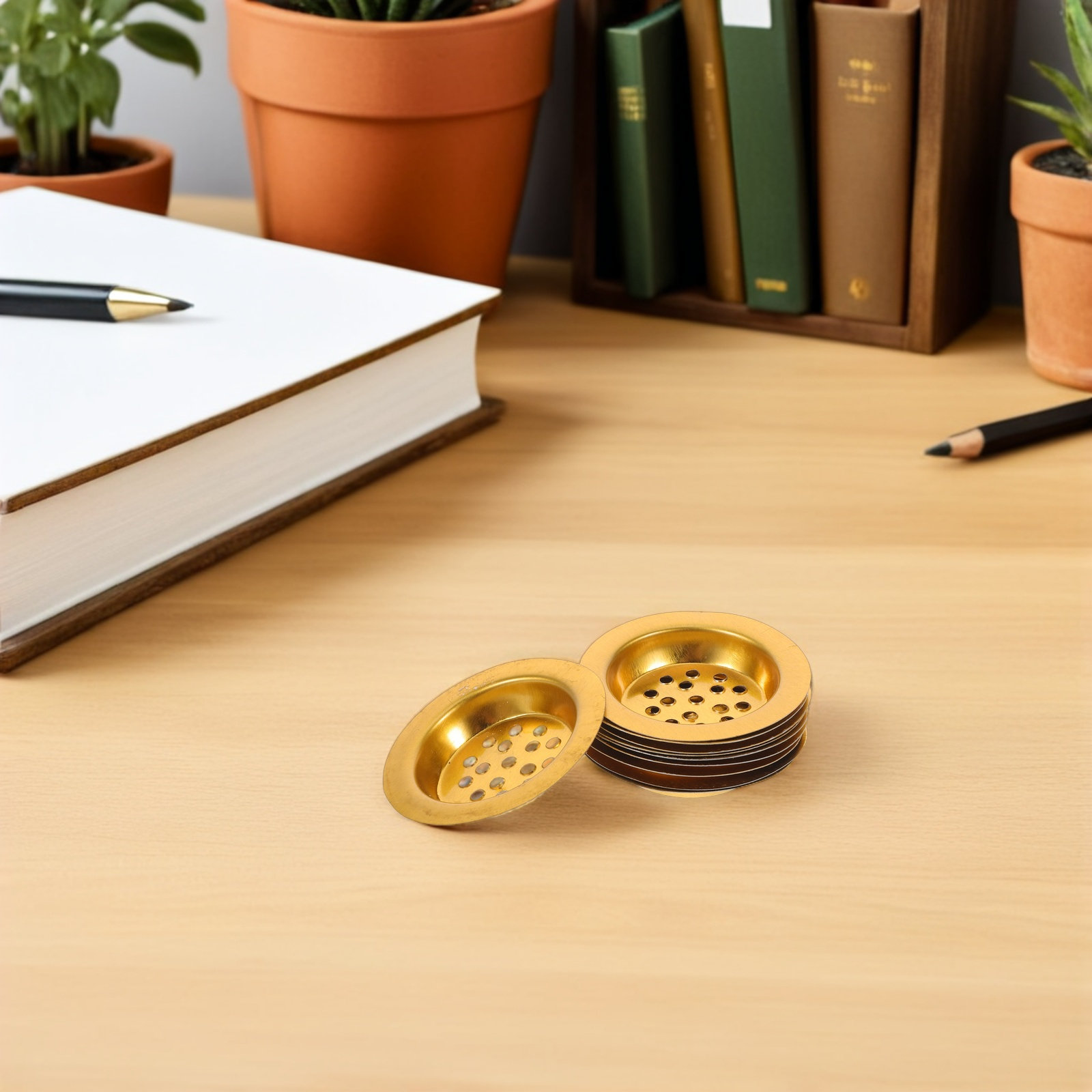 10Pcs Incense Burner Tray Gold - огляд і ціна Incense Holder