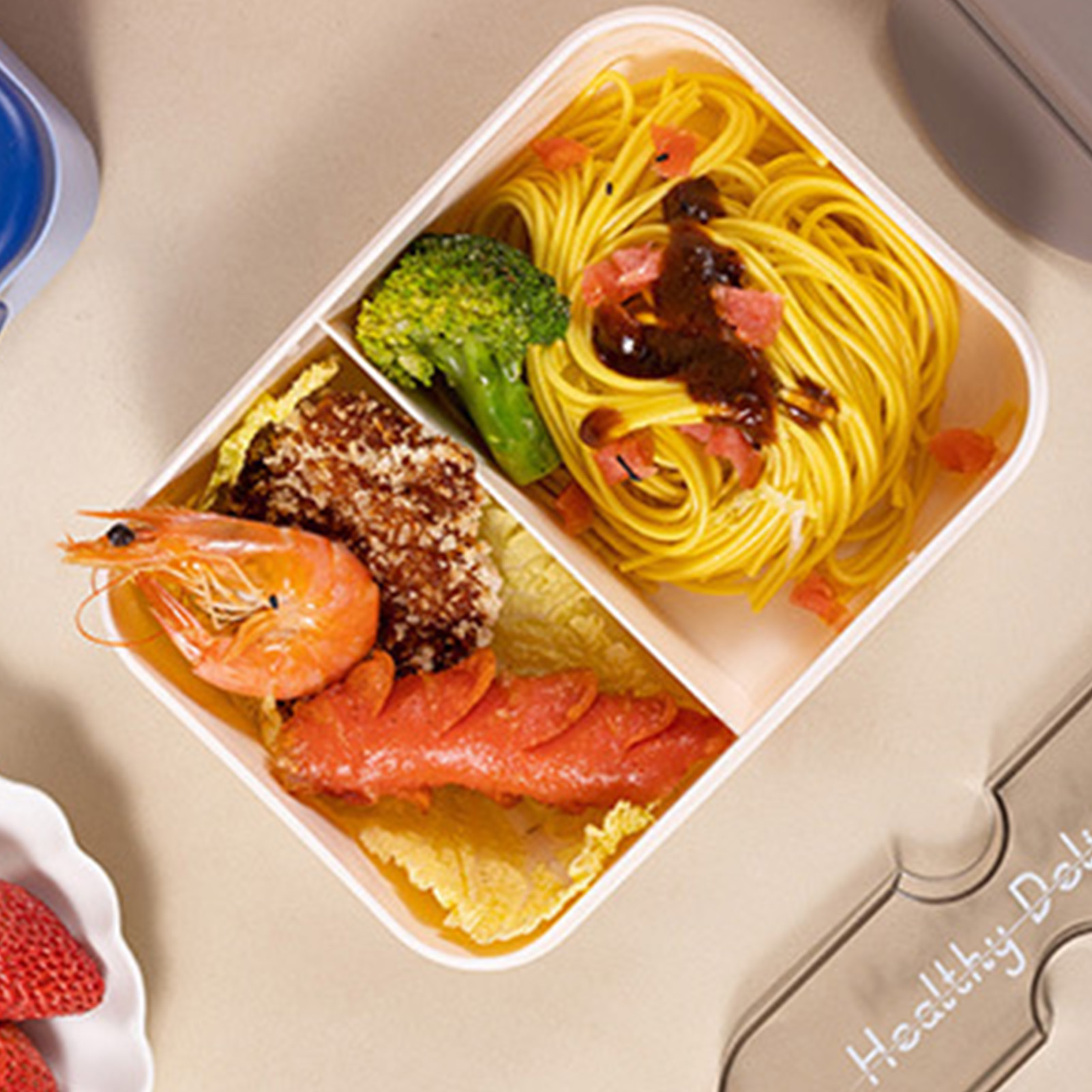 Student Lunch Box With Fork Pl - огляд і ціна Bento Box